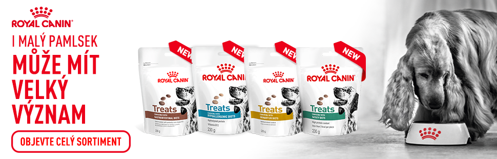 veterinární pamlsky pro psy ROYAL CANIN - novinka pro rok 2025