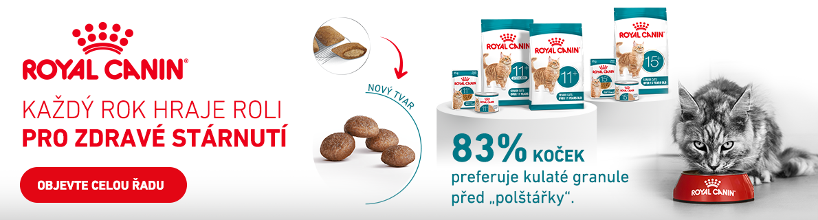 banner - Royal Canin FHN Ageing Cat - granule pro seniorky