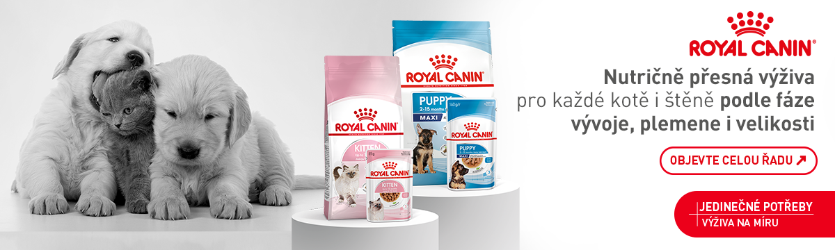 royal canin puppy a royal canin kitten - granule a jina krmiva pro nejmensi