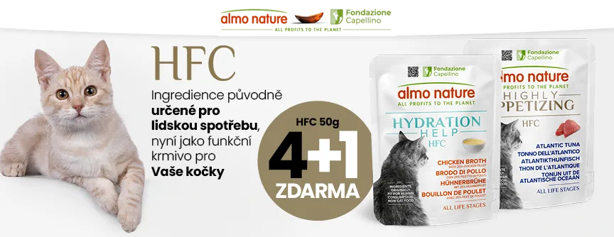 banner - akce 4+1 na vybrané kapsičky pro kočky ALMO NATURE